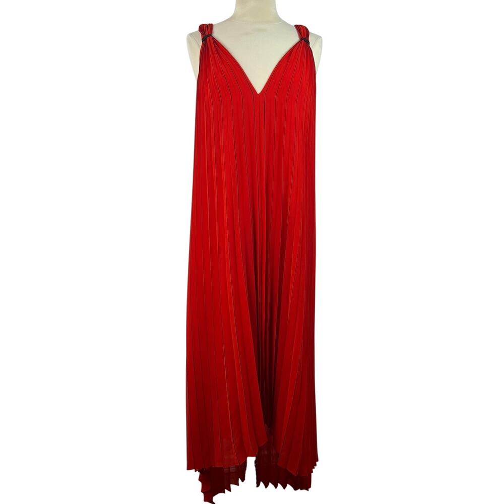 Ted Baker London Women Maleeta High/Low Red Dress Sleeveless Formal Flowy Size 4 - Picture 5 of 16
